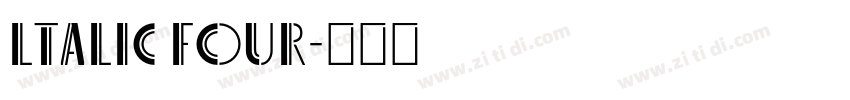ltalic four字体转换